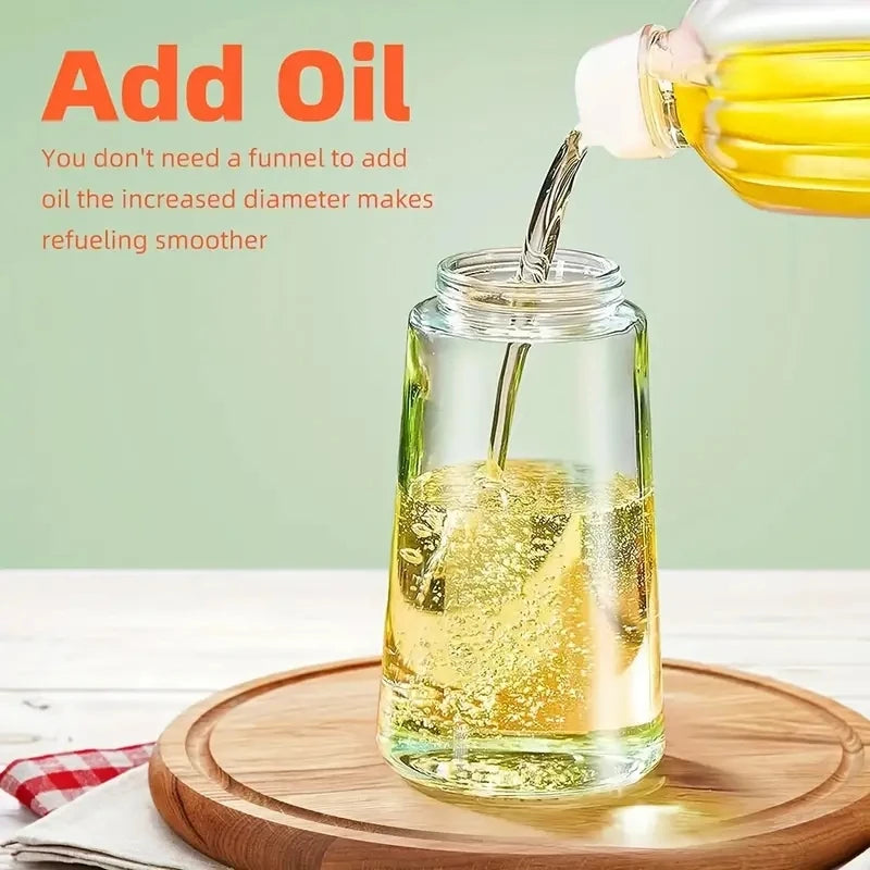 2 In1 Oil Spray Pot Kitchen Household Edible Olive Oil Sprayer Bottle Dispenser Oil Jar Atomized Cruet BBQ Roasting Picnic Tool