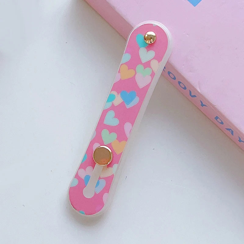 Phone Finger Ring Holder Portable Phone Grip Stand Telescopic Finger Strap Bracket Phone Accessories Universal Colorful Silicone