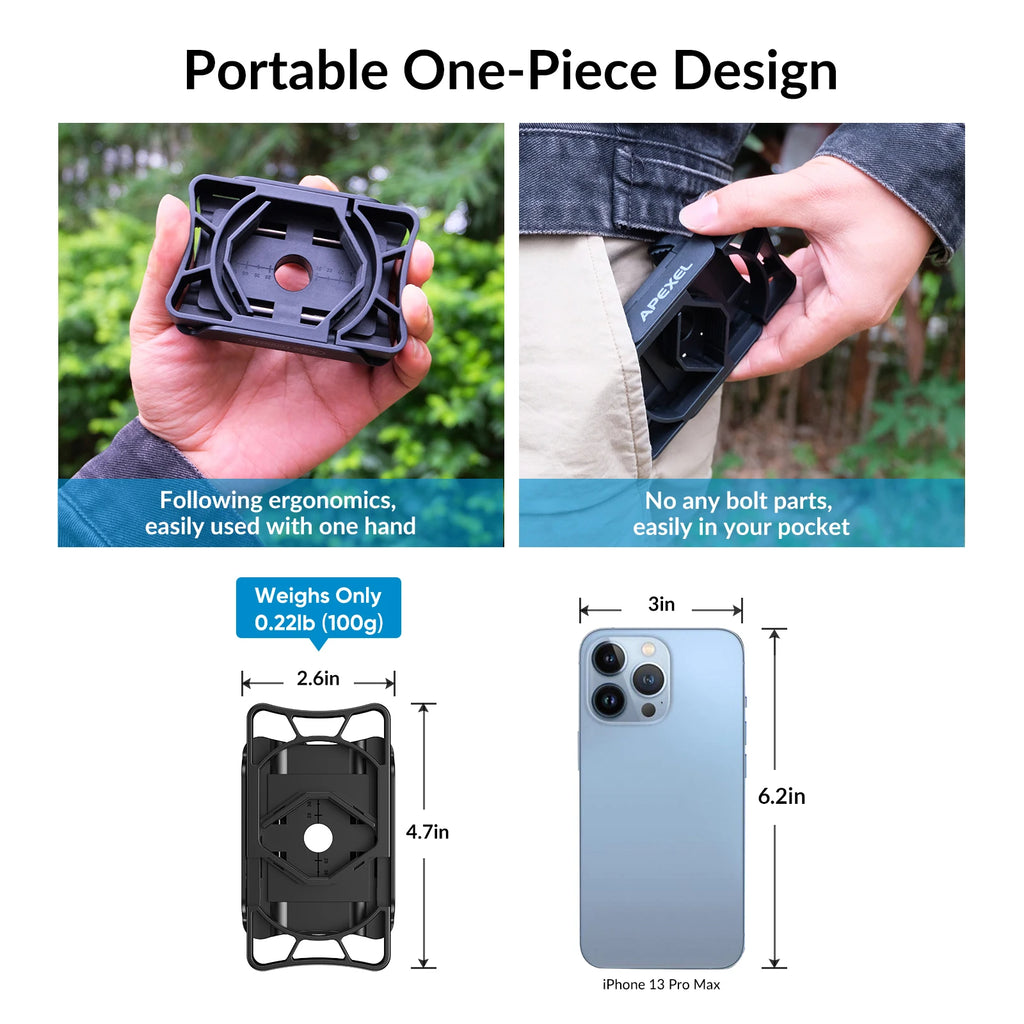 APEXEL Upgraded Phone Adapter Clip Mount for Binoculars Telescope Universal Mobile Phone Holder Connector Bracket Accessories