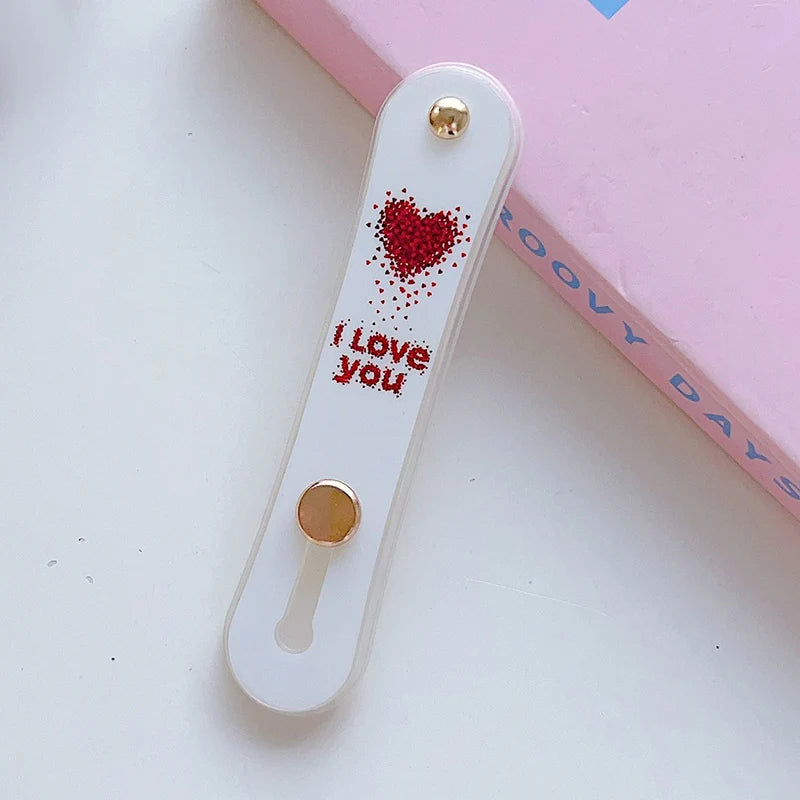 Phone Finger Ring Holder Portable Phone Grip Stand Telescopic Finger Strap Bracket Phone Accessories Universal Colorful Silicone