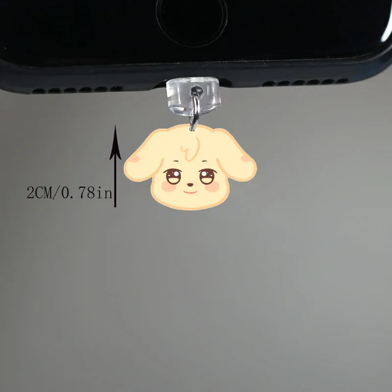 Kpop Aniteez Acrylic phone dust plug  Hongjoong Seonghwa Yunho Yeosang San Ming Wooyoung Jongho phone accessories Fans Gifts