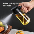2 In1 Oil Spray Pot Kitchen Household Edible Olive Oil Sprayer Bottle Dispenser Oil Jar Atomized Cruet BBQ Roasting Picnic Tool