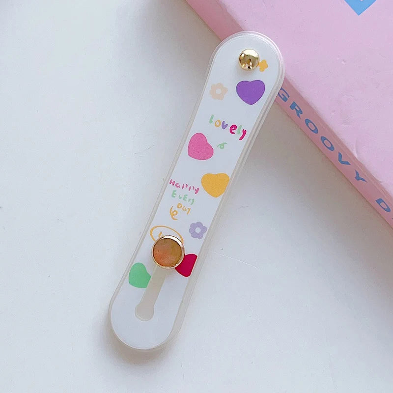 Phone Finger Ring Holder Portable Phone Grip Stand Telescopic Finger Strap Bracket Phone Accessories Universal Colorful Silicone