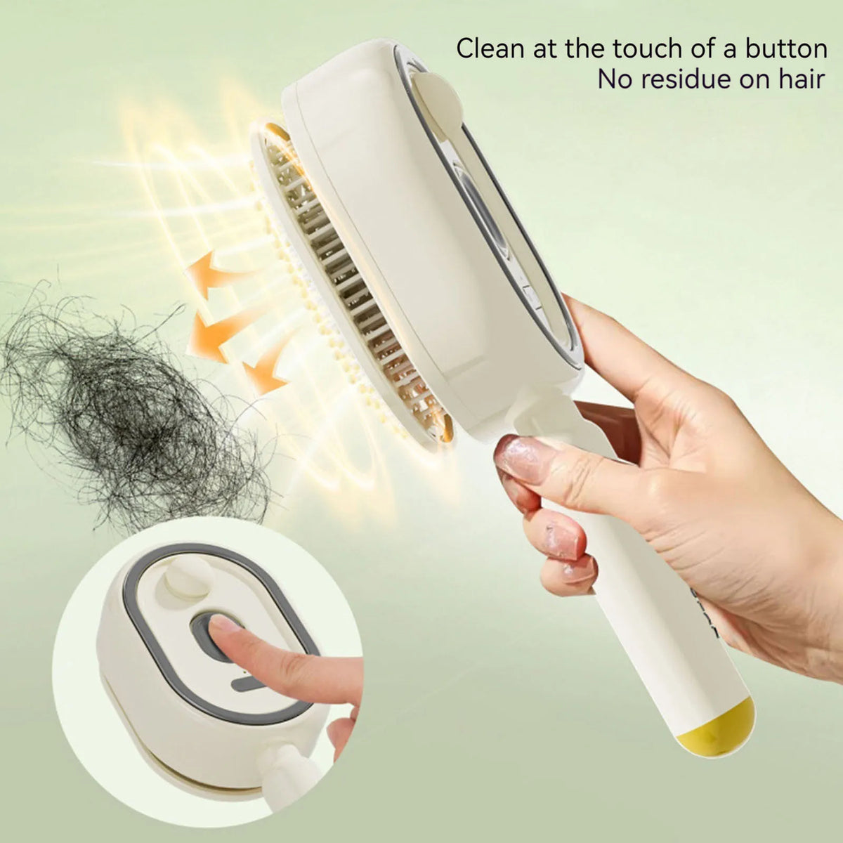 Electric Steam Brush with Water Spray Wet Electrics Hairbrush Anti-Static Red Light Hair Brush for Both Long & Short Hairs