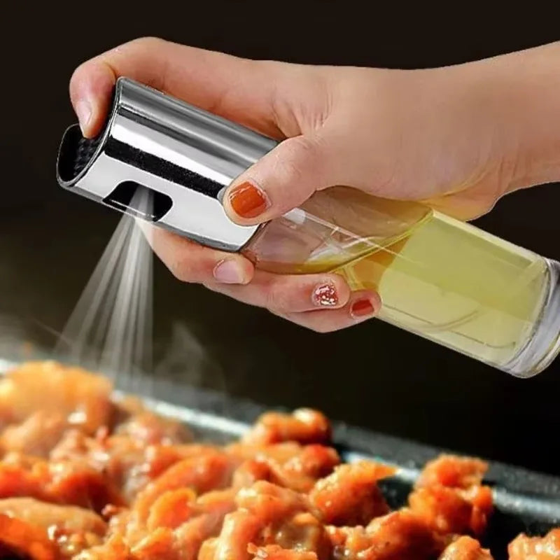 Kitchen Portable Spray Bottle Oil Sprayer Oiler Pot BBQ Barbecue Cooking Tool Can Pot Cookware Household Storage Tool PP Olive