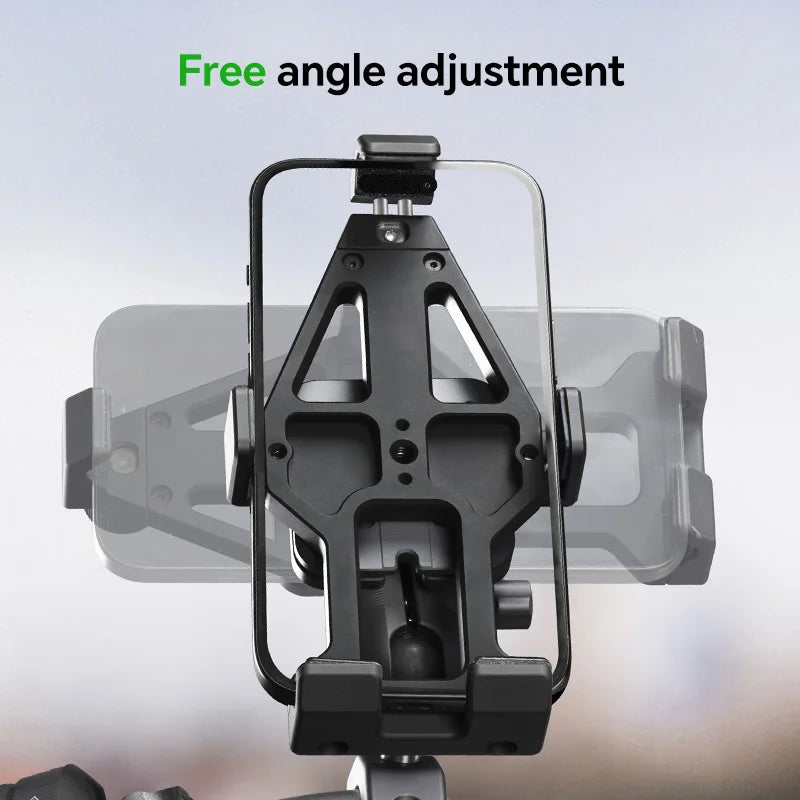 FANAUE Motorcycle Phone Holder Accessories 360° Rotatable Adjustable Aluminum Alloy Handlebar Phone Clamp Shock Absorption