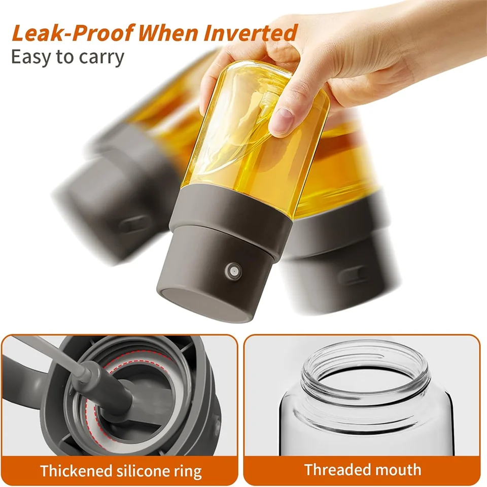 200ml Oil Spray Bottle BBQ Cooking Olive Oil Sprayer Glass Baking Oil Spray Empty Bottle Vinegar Bottle Or Oil Brush