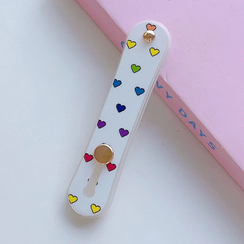 Phone Finger Ring Holder Portable Phone Grip Stand Telescopic Finger Strap Bracket Phone Accessories Universal Colorful Silicone