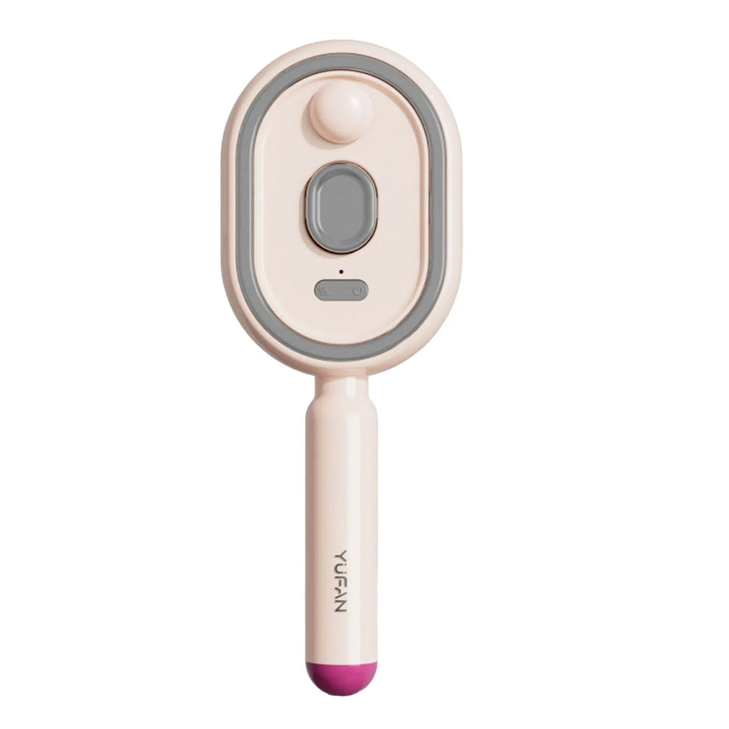 Electric Steam Brush with Water Spray Wet Electrics Hairbrush Anti-Static Red Light Hair Brush for Both Long & Short Hairs
