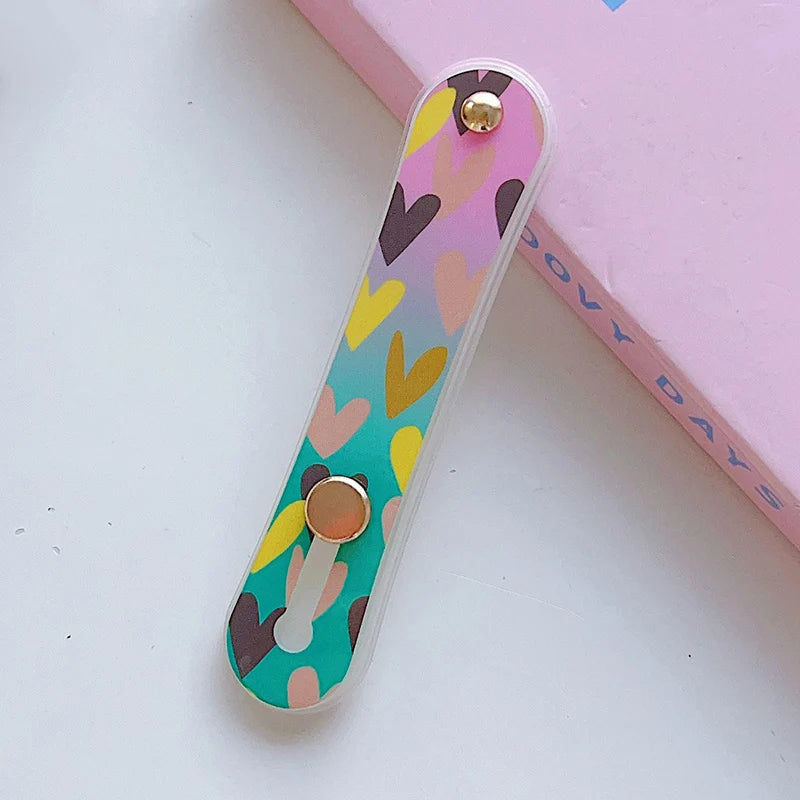 Phone Finger Ring Holder Portable Phone Grip Stand Telescopic Finger Strap Bracket Phone Accessories Universal Colorful Silicone